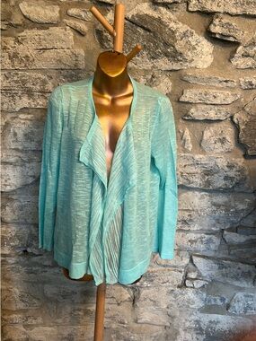 Light Aqua Open Cardi